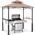 8x5 Grill Gazebo Outdoor BBQ Canopy Shelter - Patio Lighting