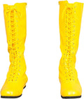 Pro Wrestling Costume Boots Super Hero Wrestler Halloween Cosplay blue