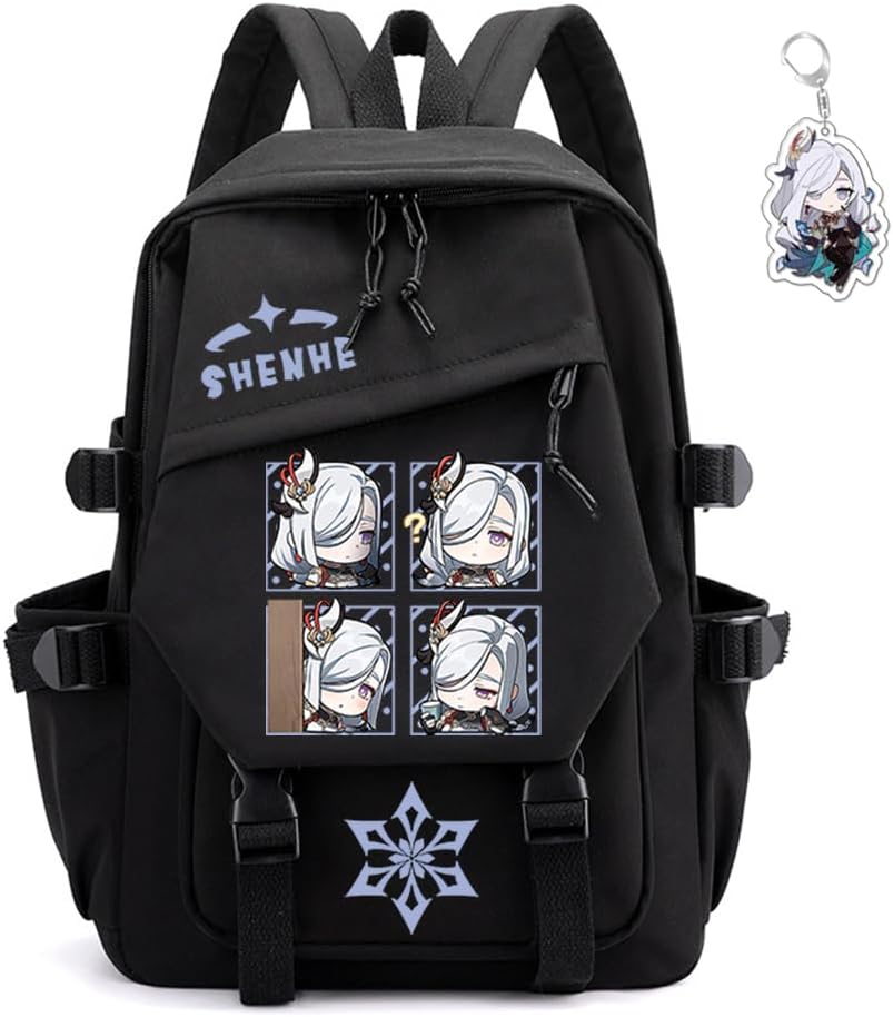 Genshin Impact Backpack Unisex Rucksack with Kawaii Design