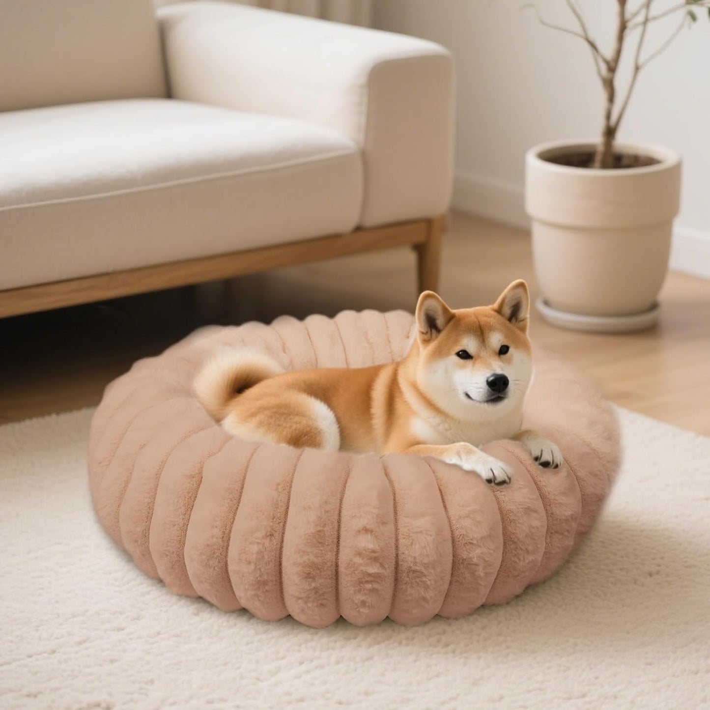 Donut Dog and Cat Bed for Ultimate Comfort and Relaxation