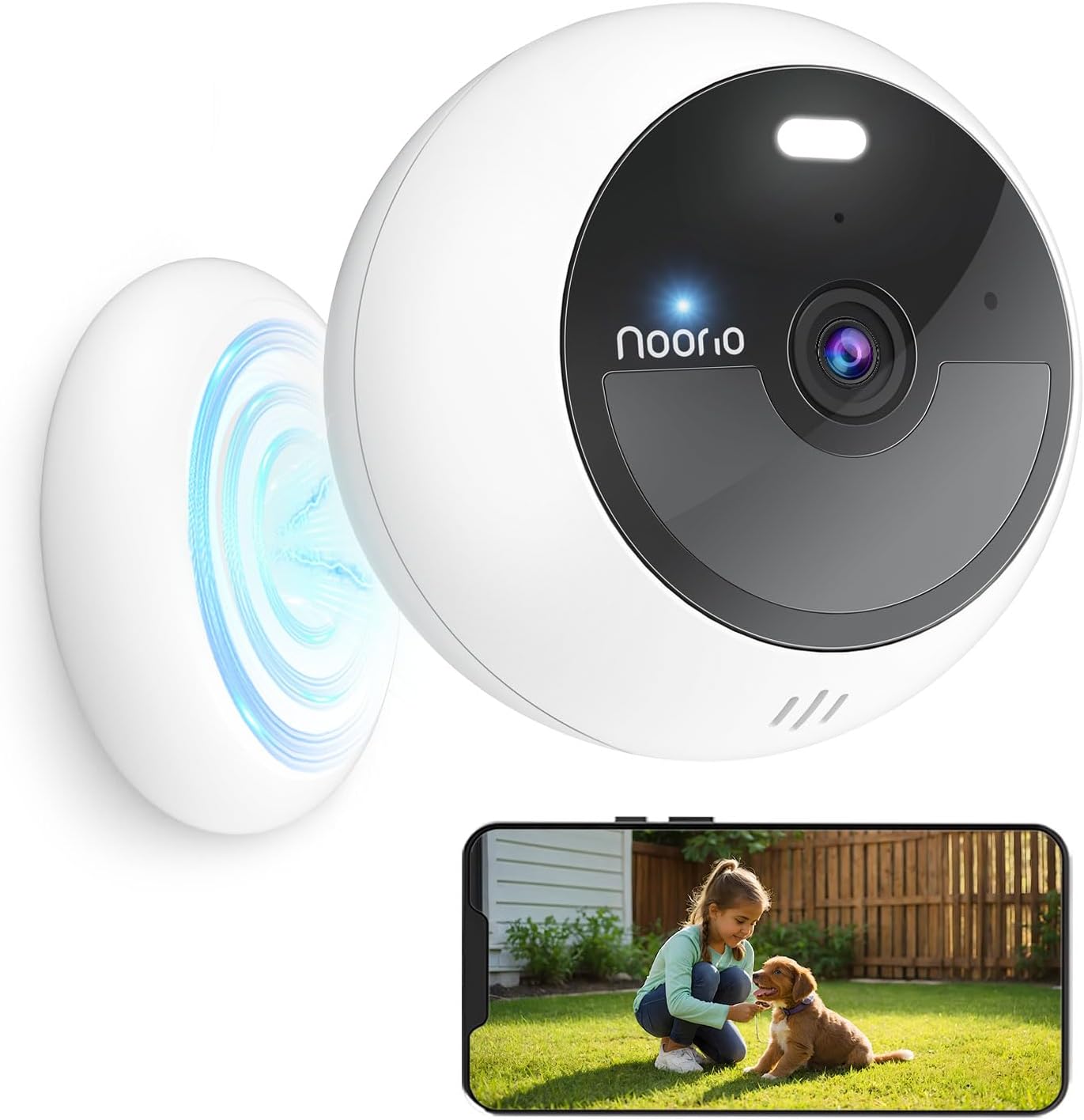 Noorio Wireless Security Cameras for Home with Color Night Vision