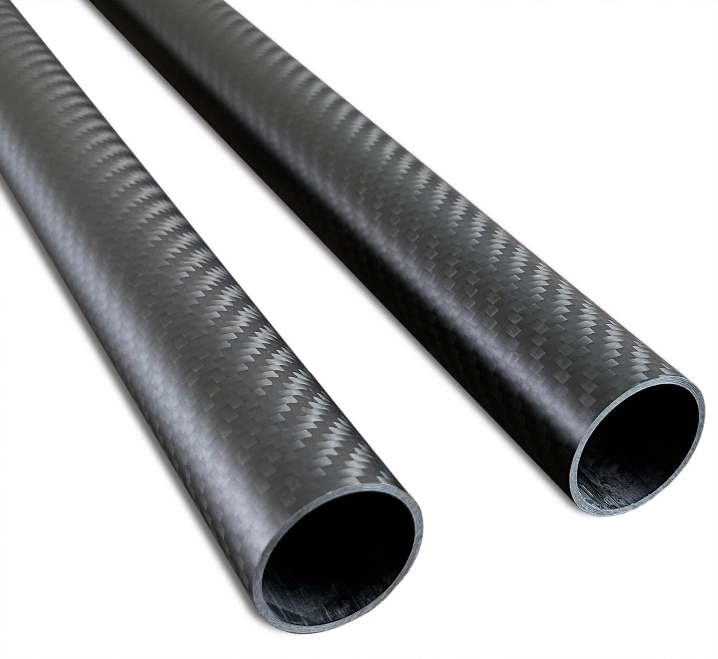 2pcs 30mm Carbon Fiber Tube with 1.5MM Wall Thickness