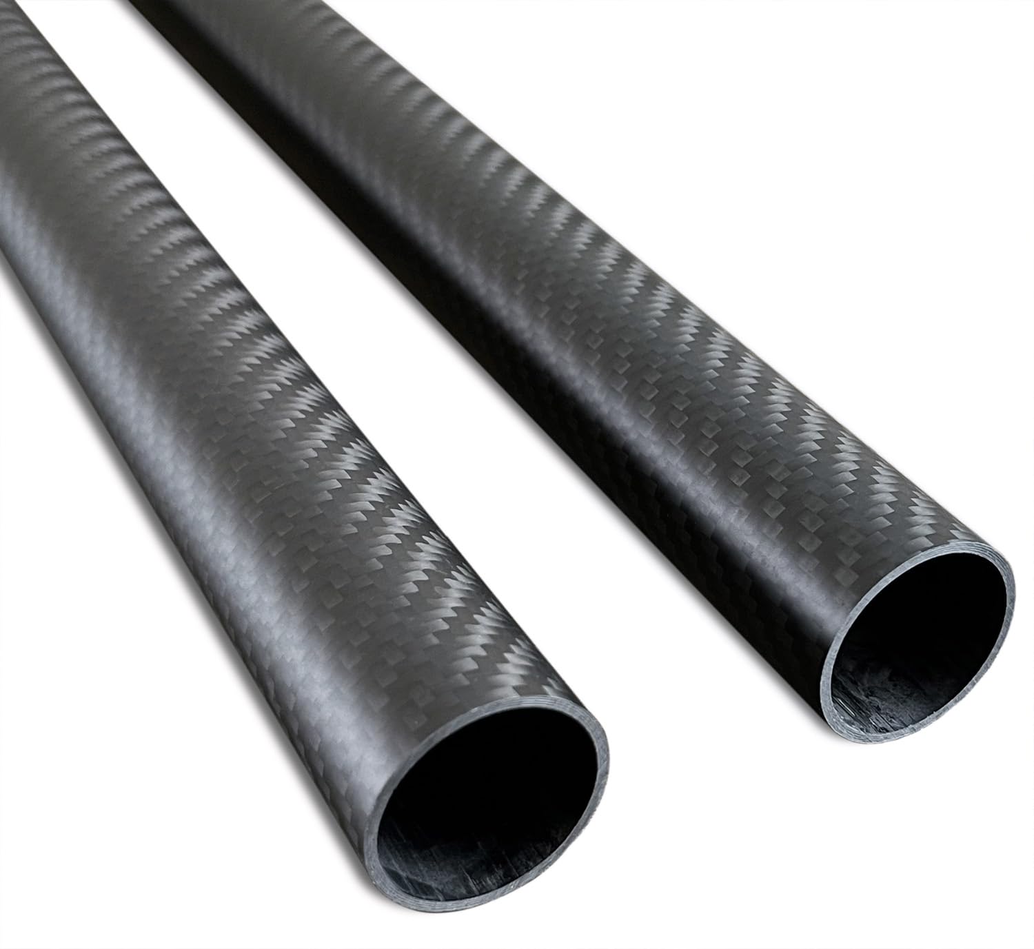 2pcs 30mm Carbon Fiber Tube with 1.5MM Wall Thickness