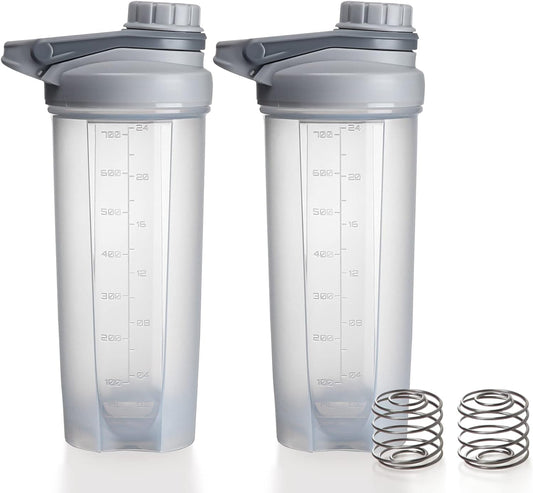 BPA-Free Portable Shaker Cups x2 for Protein Mixes
