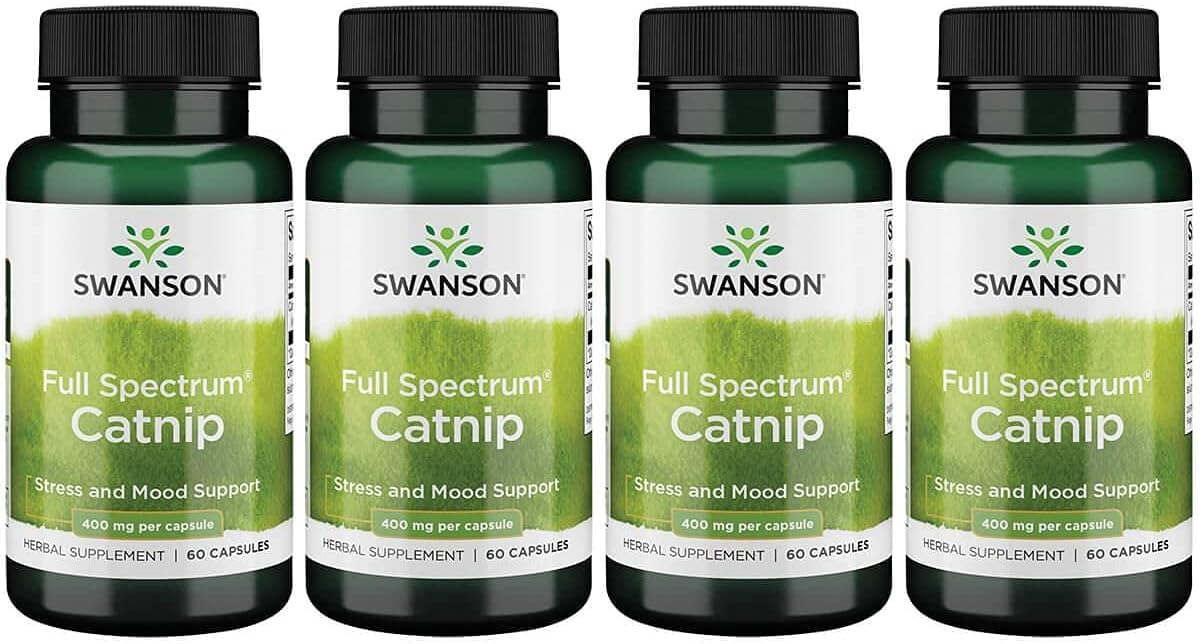 Swanson Full Spectrum Catnip 400mg Herbal Supplement for Relaxation