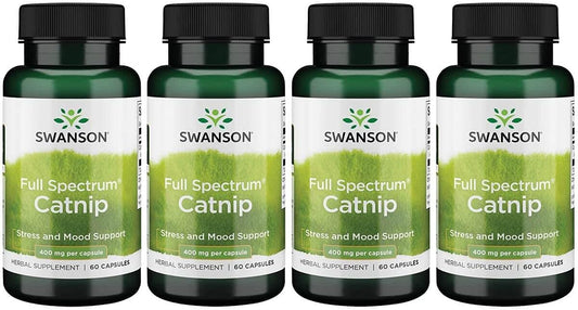 Swanson Full Spectrum Catnip 400mg Herbal Supplement for Relaxation