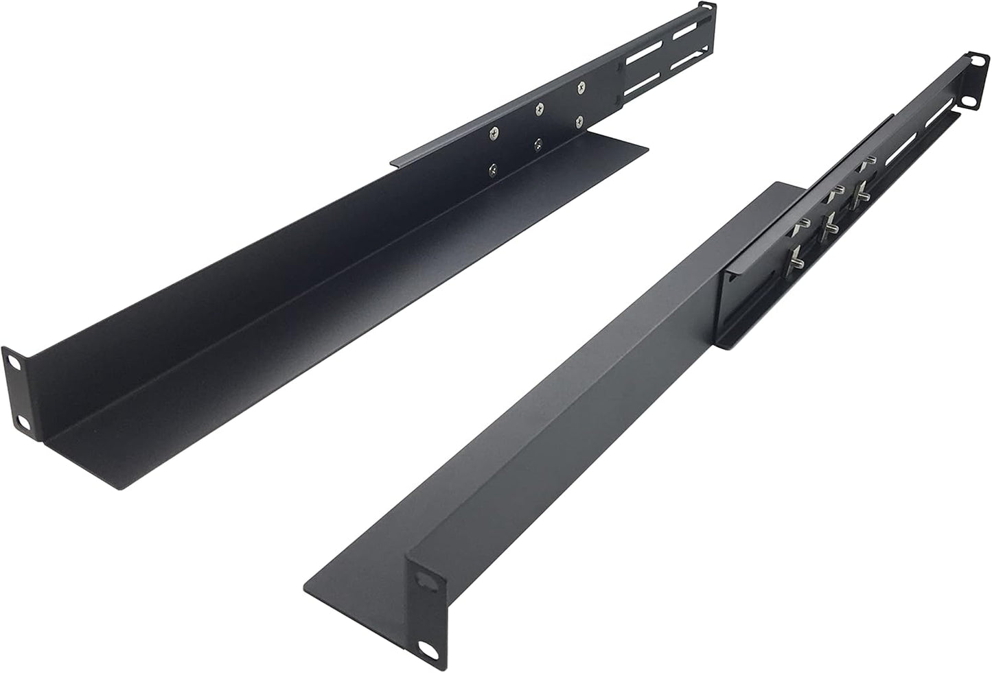 JINGCHENGMEI 1U Universal Rack Mount Server Shelf Rails for Racks