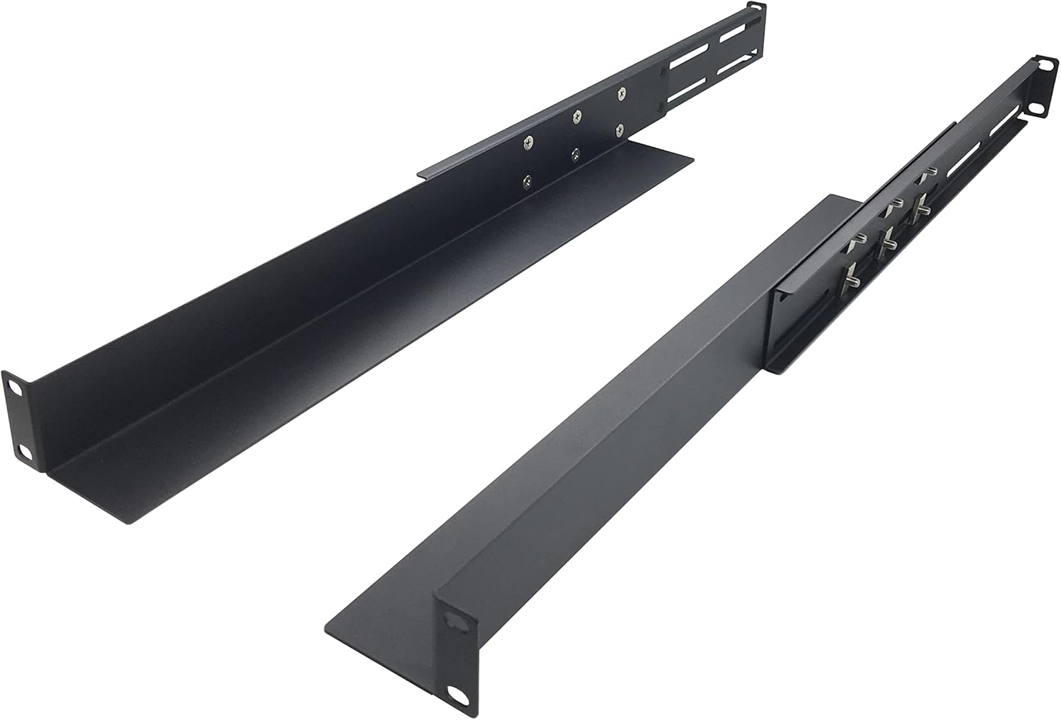 JINGCHENGMEI 1U Universal Rack Mount Server Shelf Rails for Racks