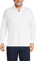 Men's Long Sleeve Supima Cotton Polo Shirt - Classic Soft Comfort