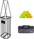 Pickleball Tennis Ball Hopper Set - 20 Ball Retriever with Tote