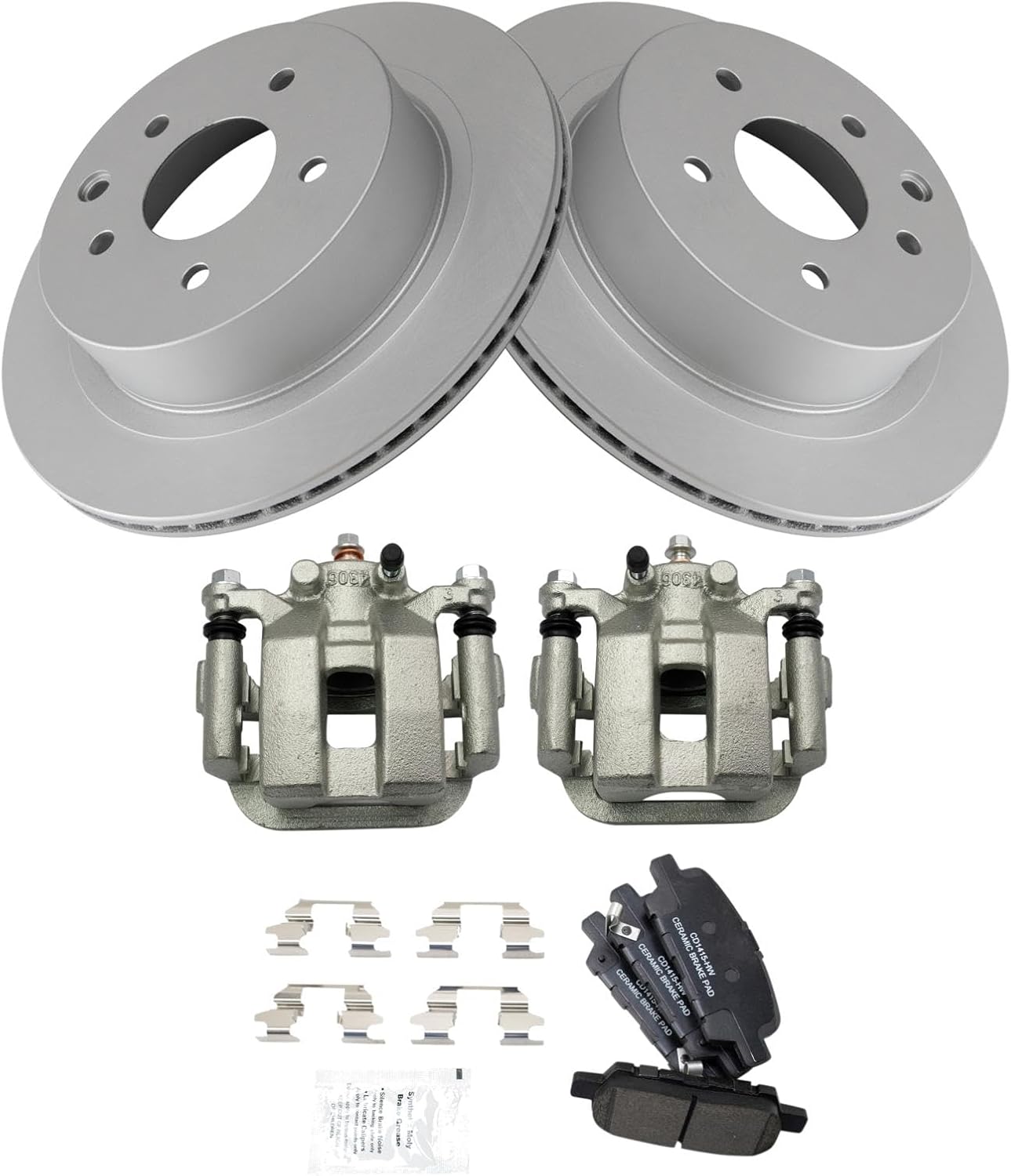 TRQ Brake Pad & Rotor Kit for 2003-2005 INFINITI G35 & Nissan 350Z
