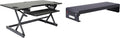 46 in Large Height Adjustable Standing Desk Converter Bundle - Dual