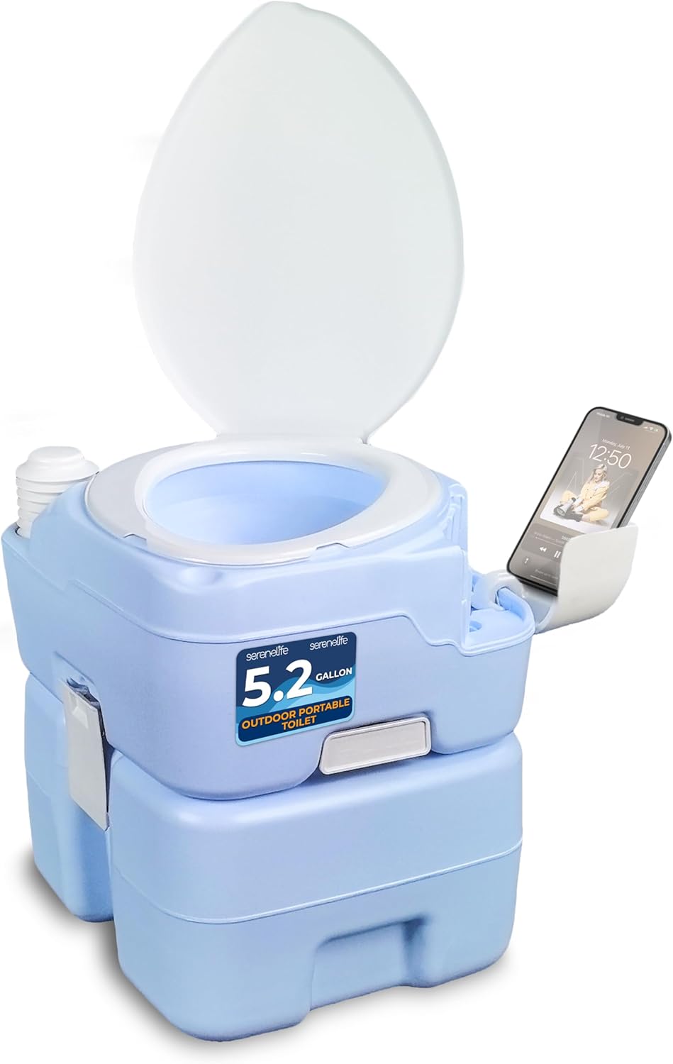 Portable Camping Toilet with 120 Flushes for Comfort and Cleanliness