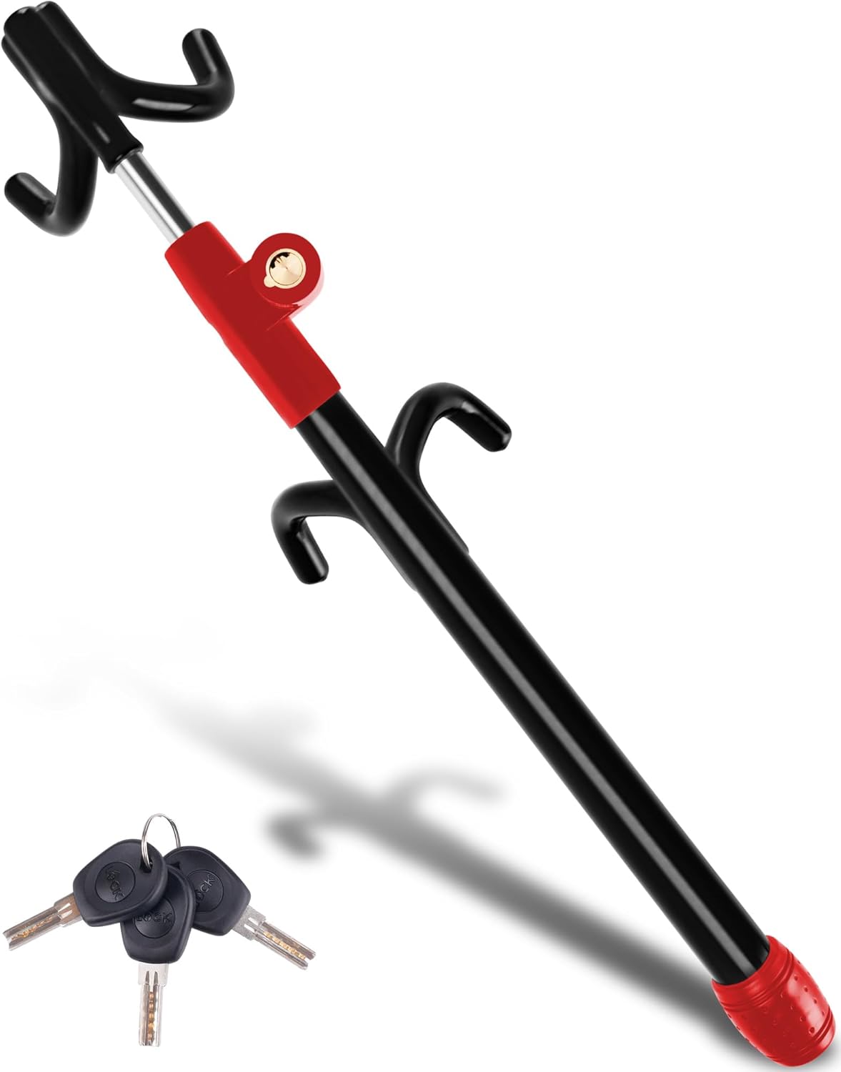 Tevlaphee Car Steering Wheel Lock - Adjustable Anti Theft Device