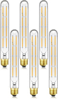 T10 Tubular Light Bulbs E26 Dimmable LED 8W 3000K - Edison Tube