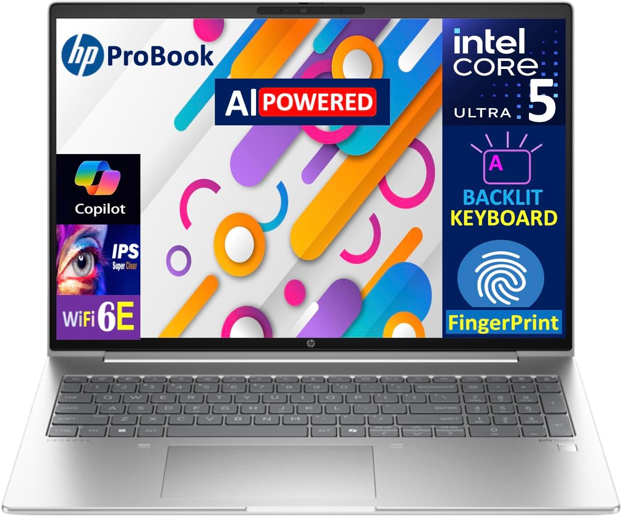 HP Probook 460 AI Powered Business Laptop with 16.0 in Display