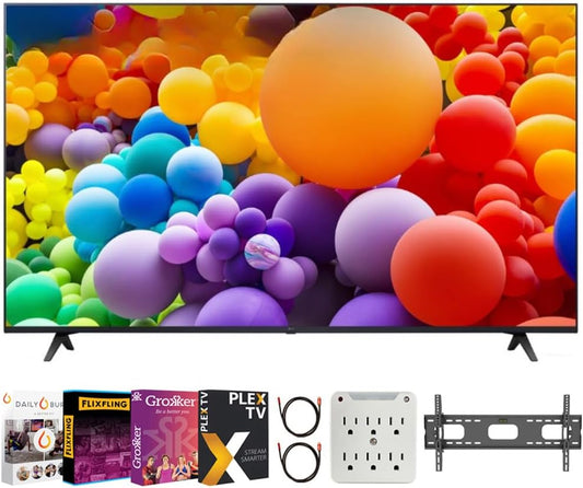 LG 65UT7570PUB 65-Inch 4K Smart TV Bundle