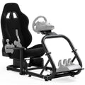 Dardoo Racing Simulator Cockpit Frame with Black Seat - Stable