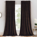 Velvet Blackout Curtain Panels Top Rod Pocket - Heavy Velvet Drapes