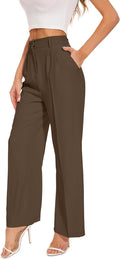 Wide Leg Pants Women's High Elastic Waisted - Professional Comfort not
