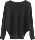 Boat Neck Batwing Sweater and Pullover Tops for Women - Oversized
