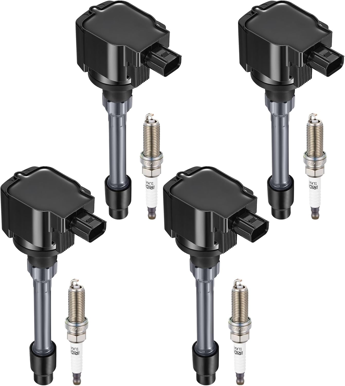 BDFHYK Ignition Coil Pack and Iridium Spark Plug Set for Honda