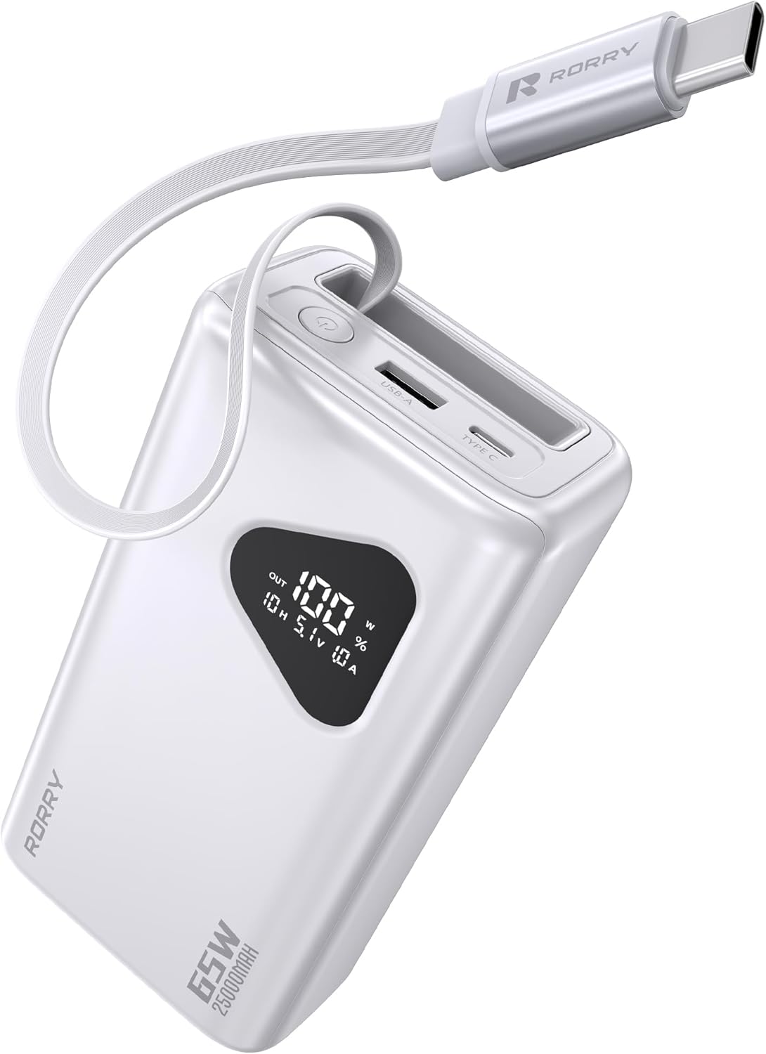 RORRY Laptop Power Bank 25000mAh 65W Fast Charger for Devices