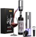 Rechargeable Electric Wine Gift Set - Aerator, Vacuum Stoppers