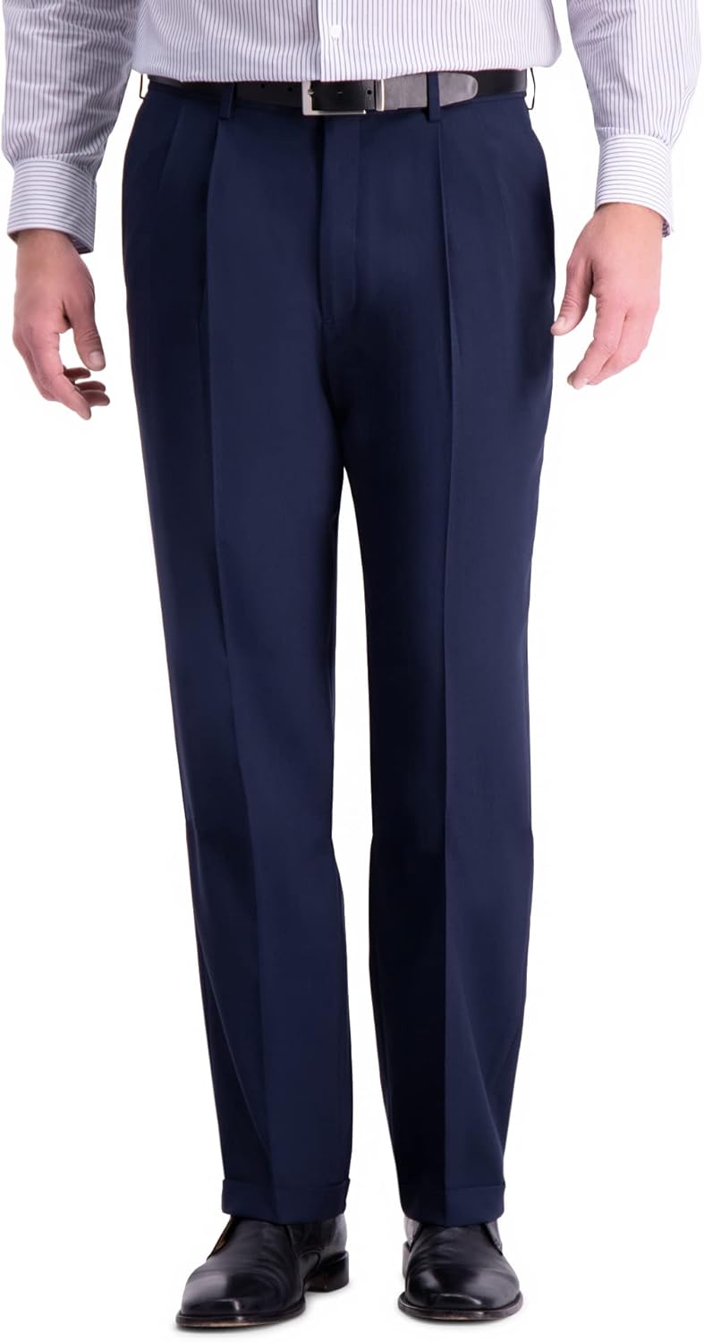 Haggar Men's Premium Comfort Classic Fit Pleat Front Pant Review