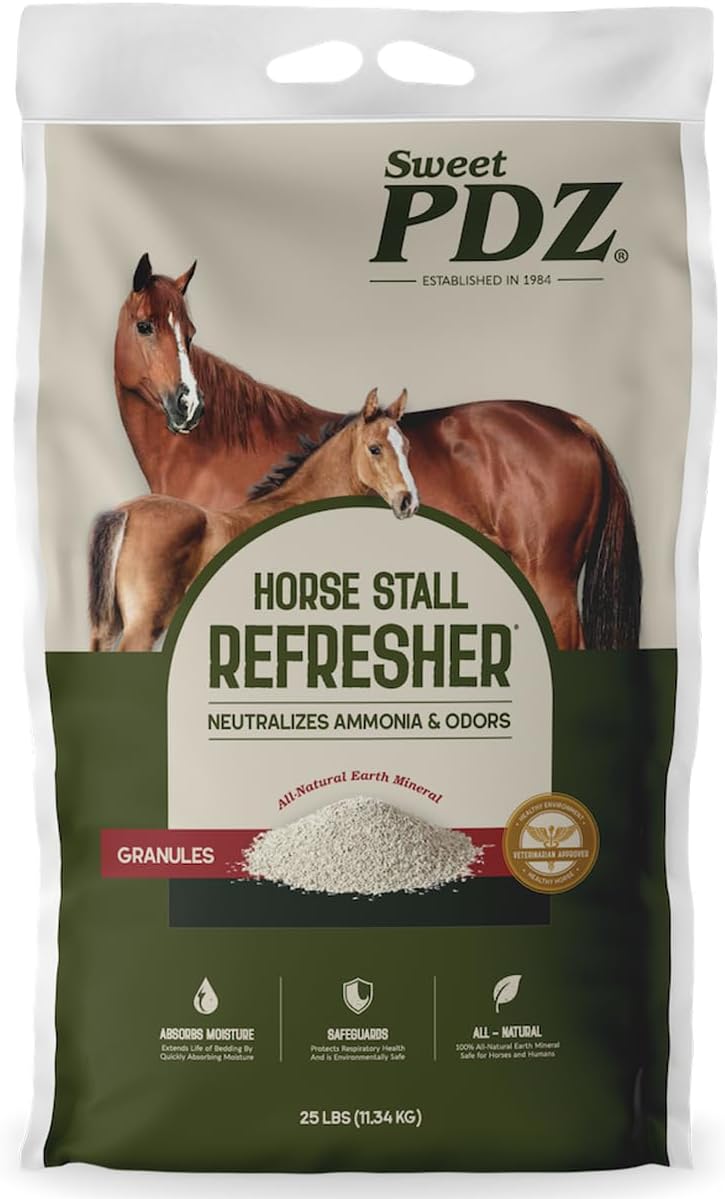 Horse Stall Refresher Granules for Odor Elimination and Freshness