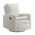 Uptown Upholstered Swivel Glider and Recliner Nursery Chair - Boucle