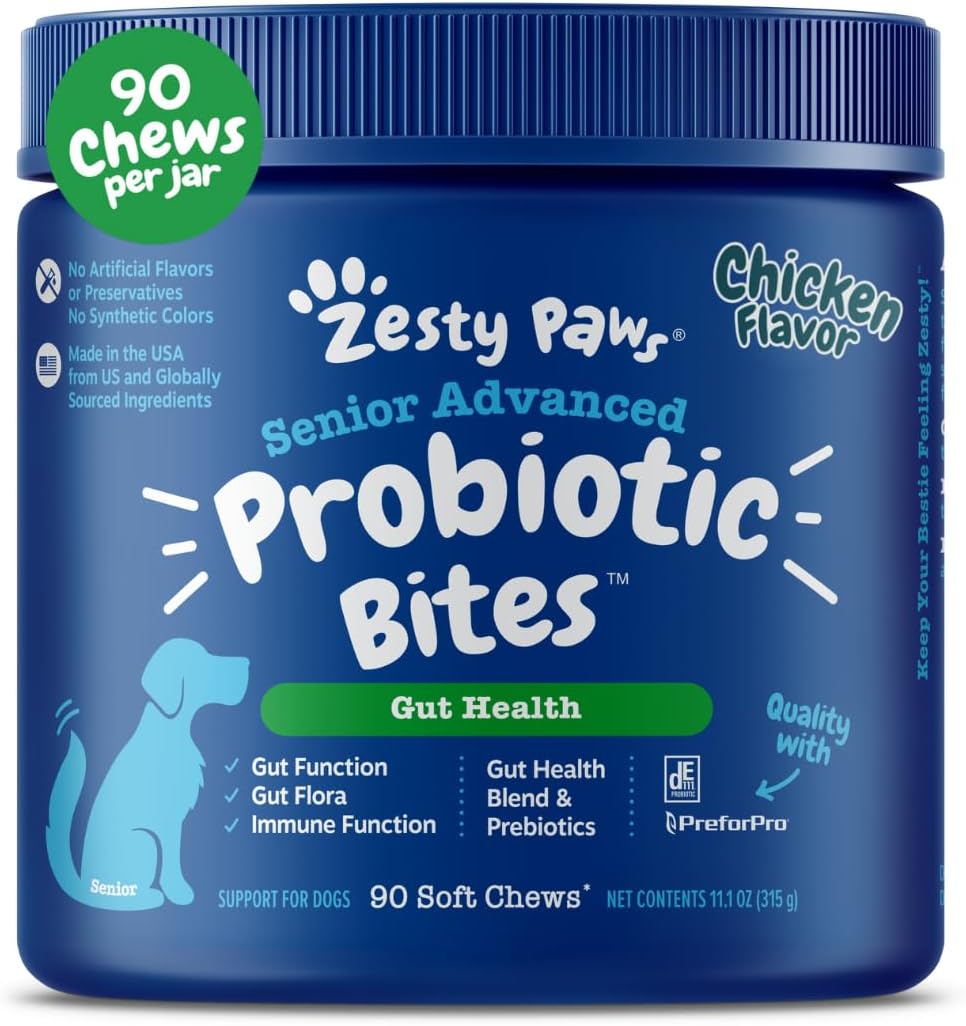 Zesty Paws Probiotics for Dogs - Advanced Digestive Support