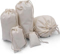 100Pcs 8 x 12 in Premium Cotton Muslin Drawstring Bags - Reusable