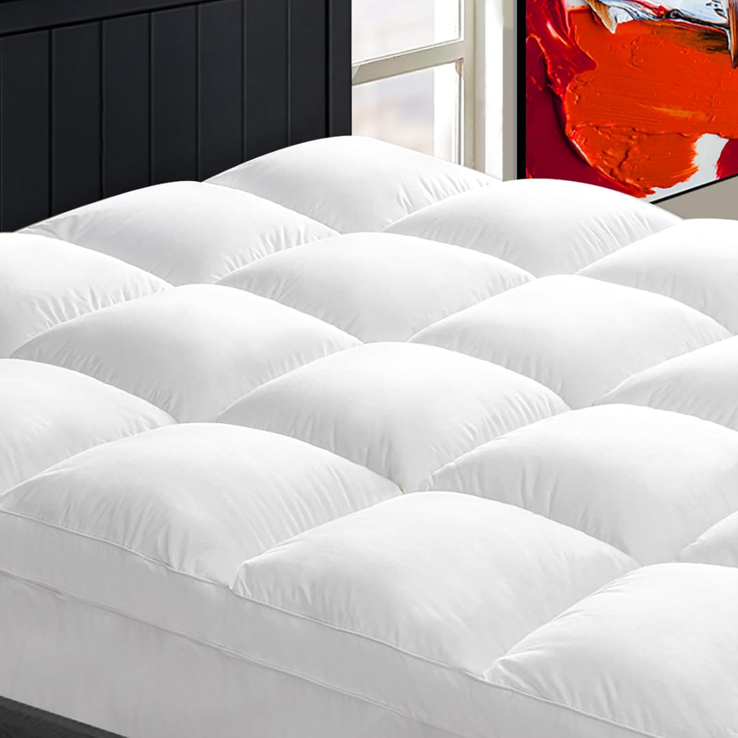 Mattress Topper Full for Back Pain, Extra Thick Plush Pad