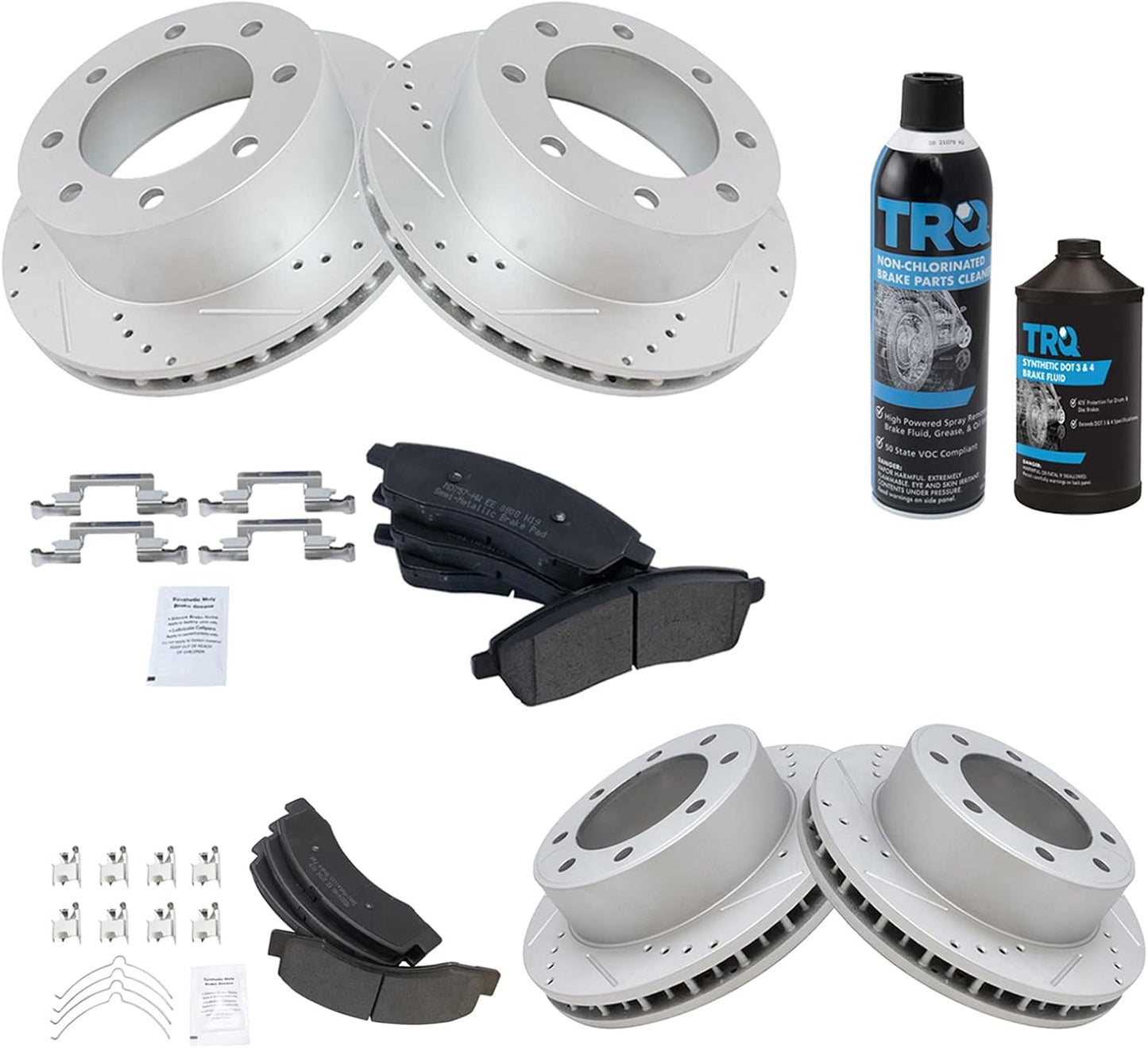 Premium G-Coated Brake Pad & Rotor Kit for Ford Excursion & F-250