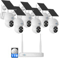 Solar Camera Wireless Outdoor Security System - 6-Cam 4MP Kit