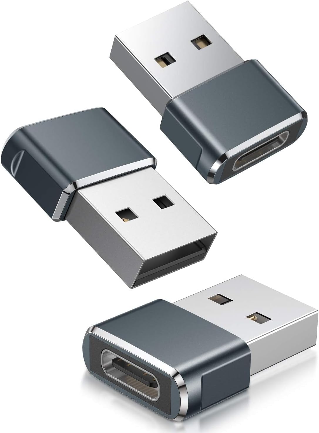 Basesailor 3-Pack USB-C OTG Adapters - Charge Multiple Devices Effortlessly