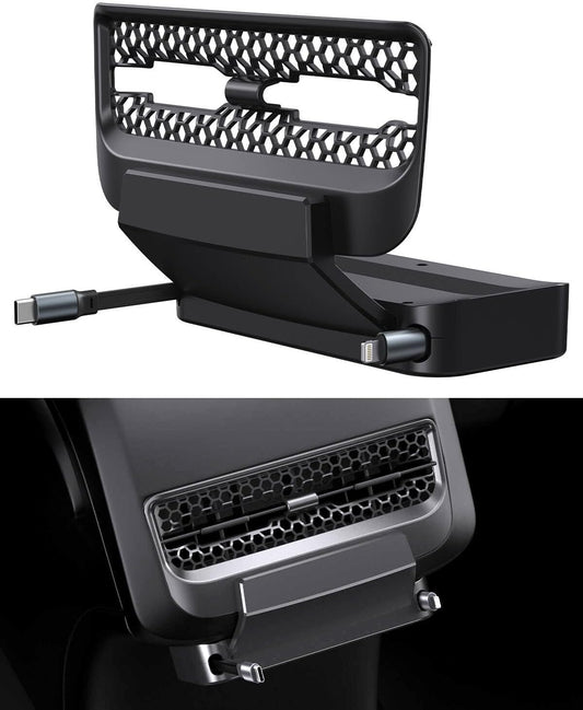 Fast Charge Tesla Phone Dock - Retractable Cord, Fits Model 3/Y