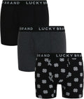 Lucky Brand Mens Casual Stretch Boxer Briefs 3Pack for Comfort
