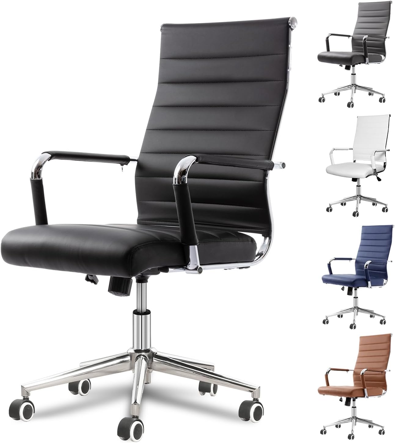 Okeysen Office Desk Chair - Ergonomic Leather Modern Design