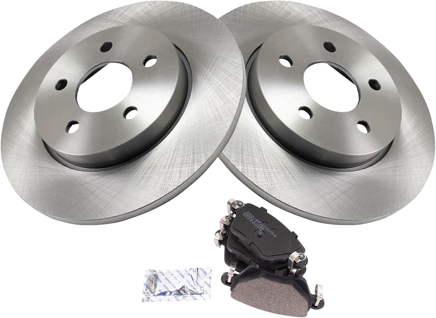 TRQ Rear Brake Pad & Rotor Kit for 2002-2004 Jaguar X-Type