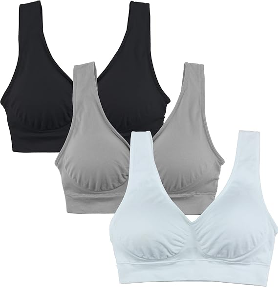 Cabales Women's Seamless Comfortable Wire-Free Yoga Bra Review