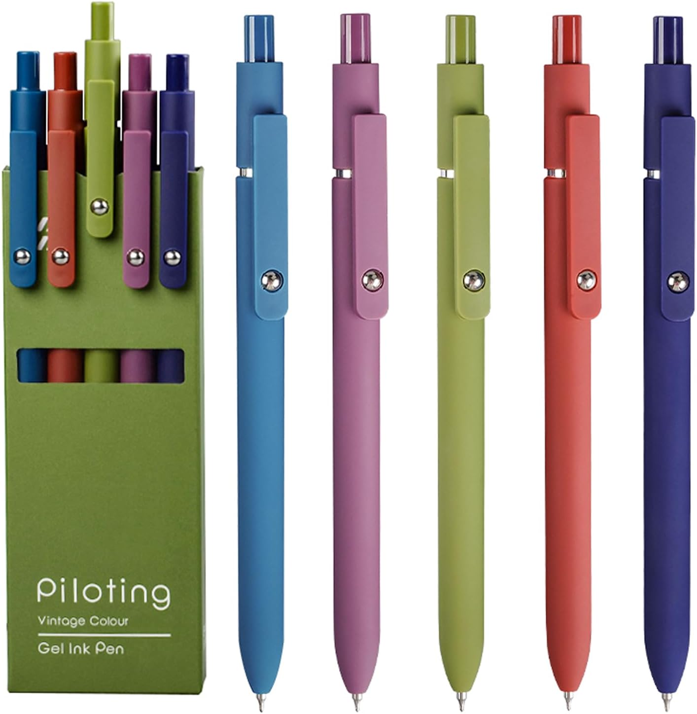 Quick Dry Fine Point Gel Pens - Smooth Writing & Retro Design