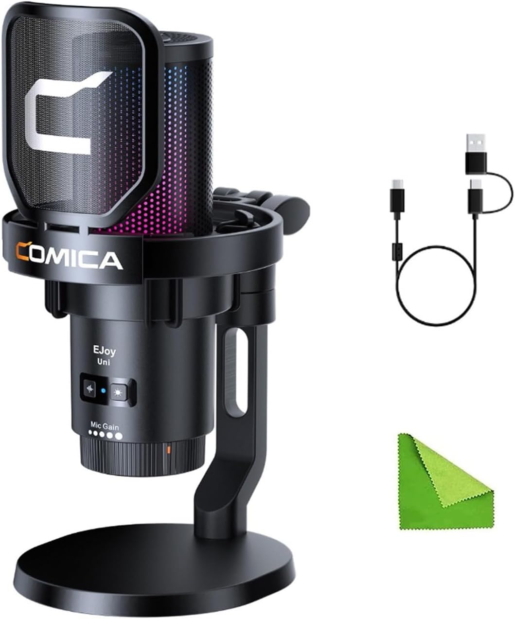 COMICA EJoy Uni Microphone for Computer and Smartphone Streaming