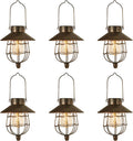 Solar Lantern Hanging Metal Outdoor Lanterns - Warm White Ambience