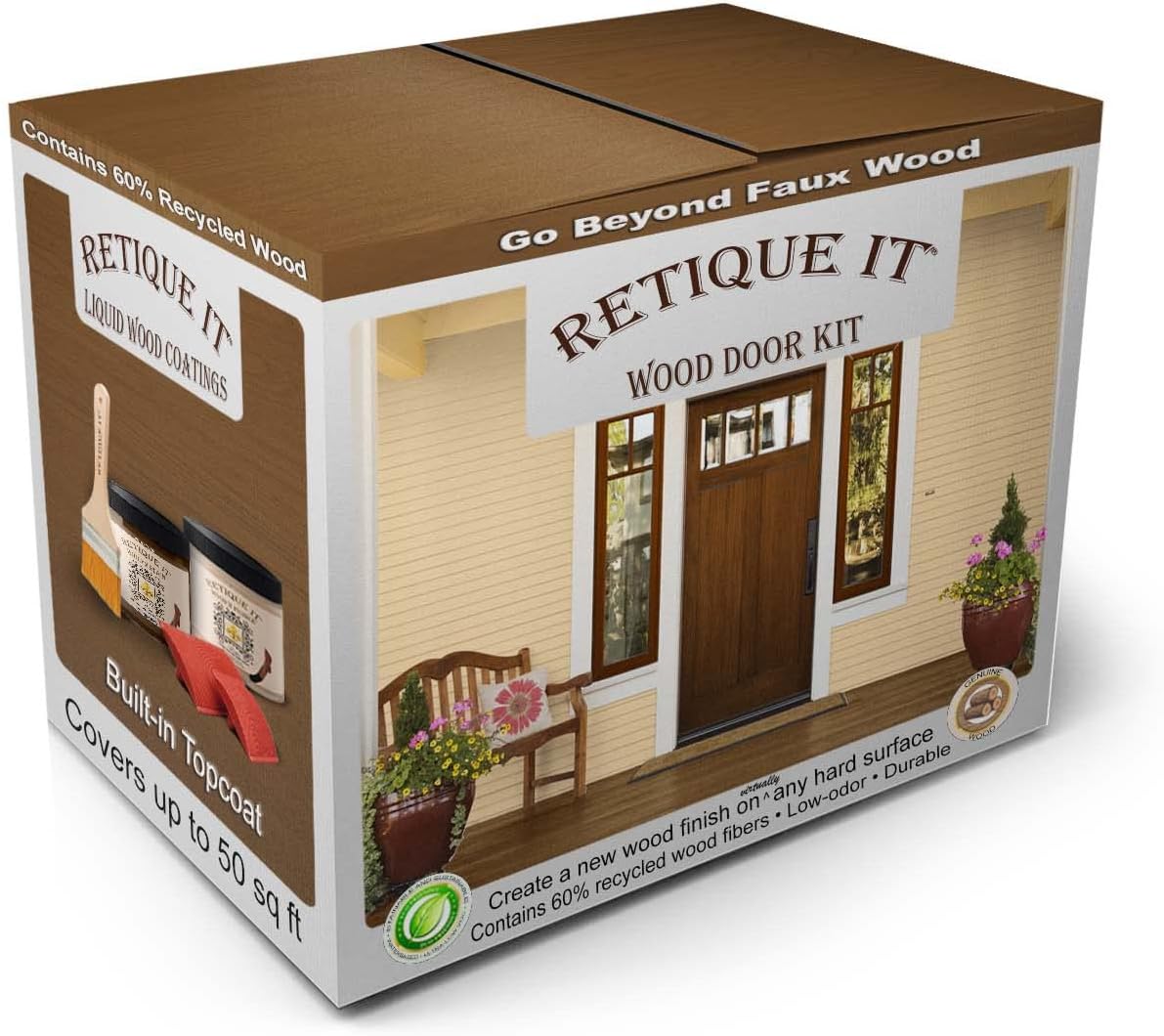Retique It Wood Finish Front Door Kit for Stunning Transformations