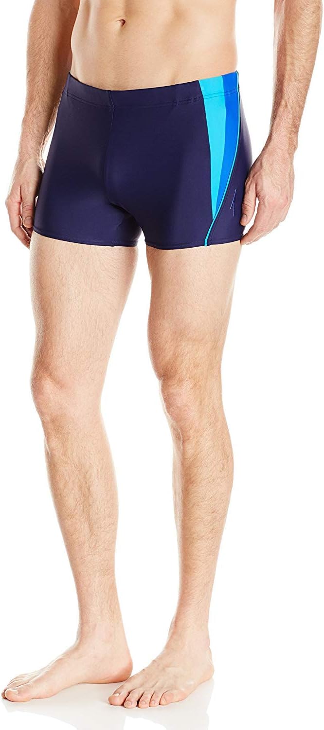 Speedo Men's Swimsuit Square Leg Splice for Ultimate Comfort