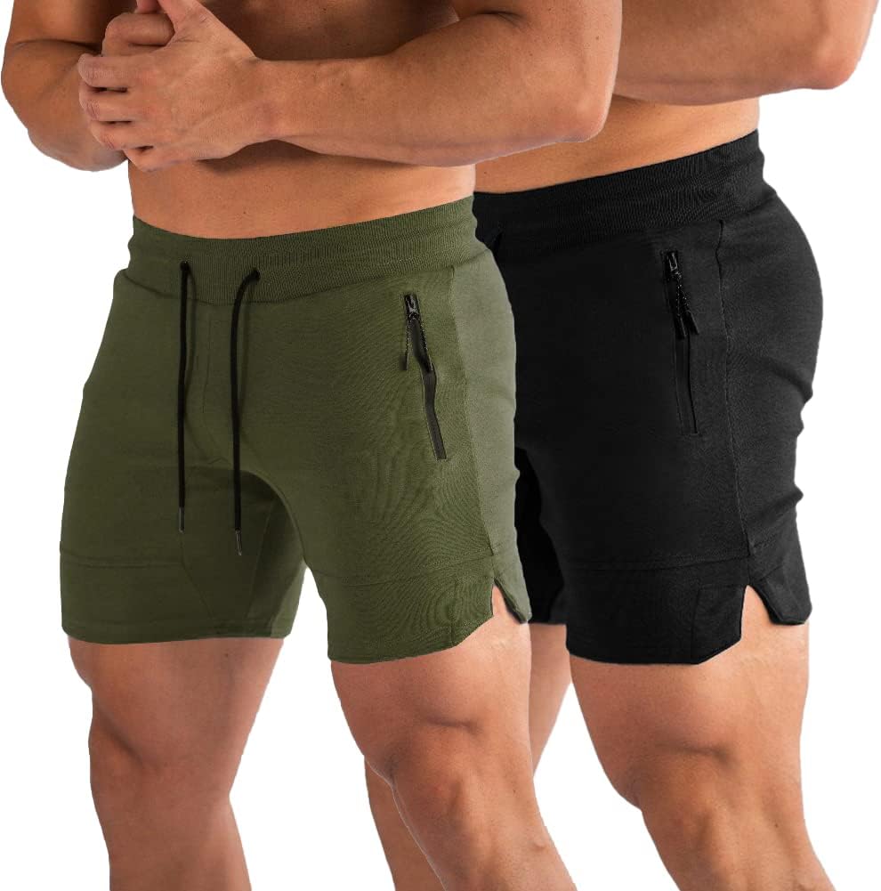 PIDOGYM Men's 5in Gym Workout Shorts for Running and Training