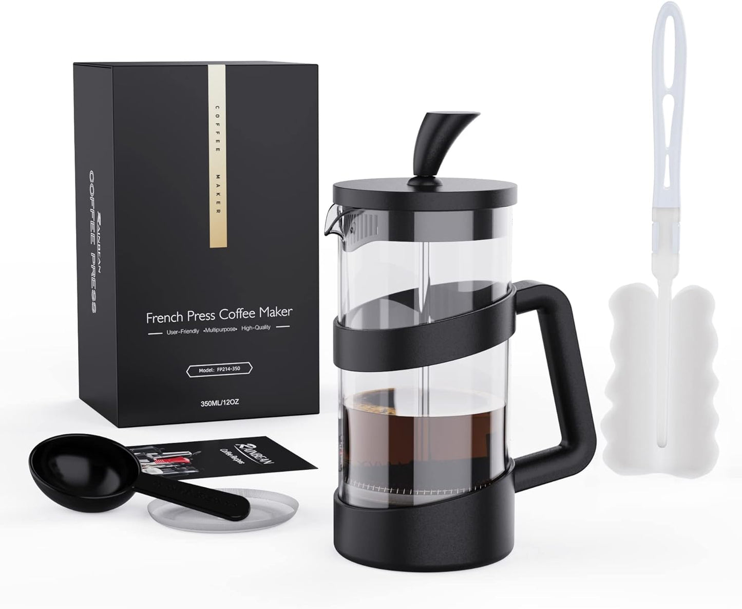 RAINBEAN Mini French Press 12 oz - Perfect Camp Coffee