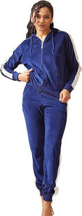 Yasumond Velour Tracksuit Womens 2 Piece Joggers Set (Style H4GS)